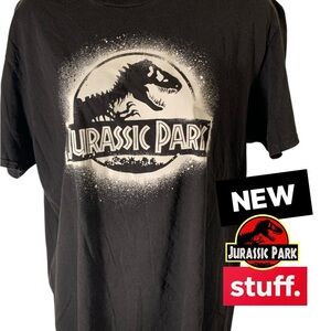 Jurassic Park Black T-Shirt - Short Sleeve (item#10227)
